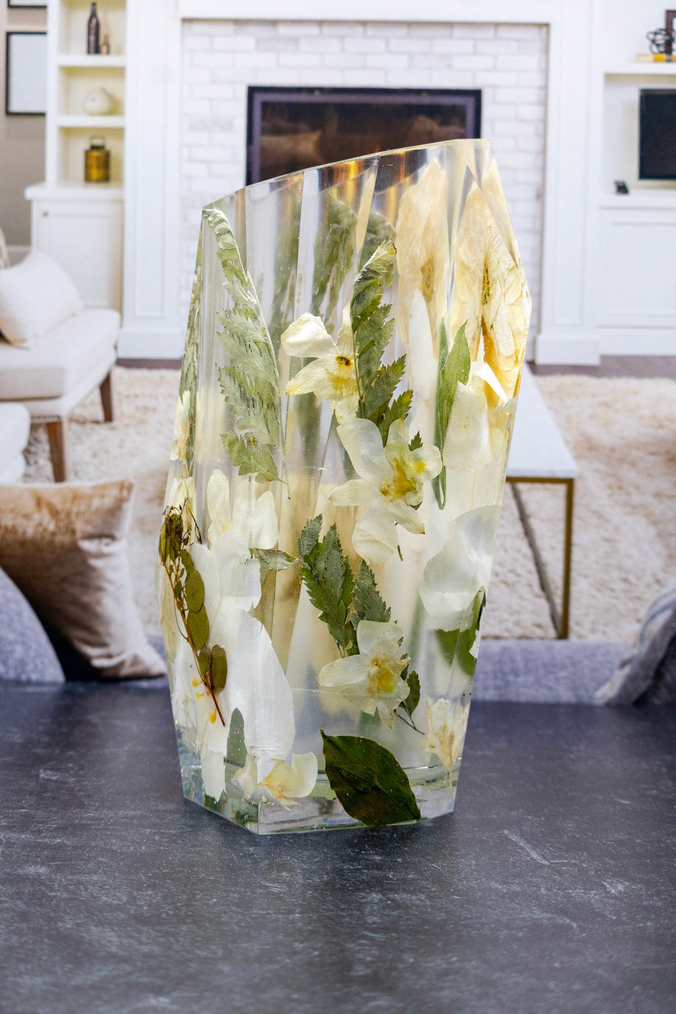 Pressed Flower Vase and Wine Chiller