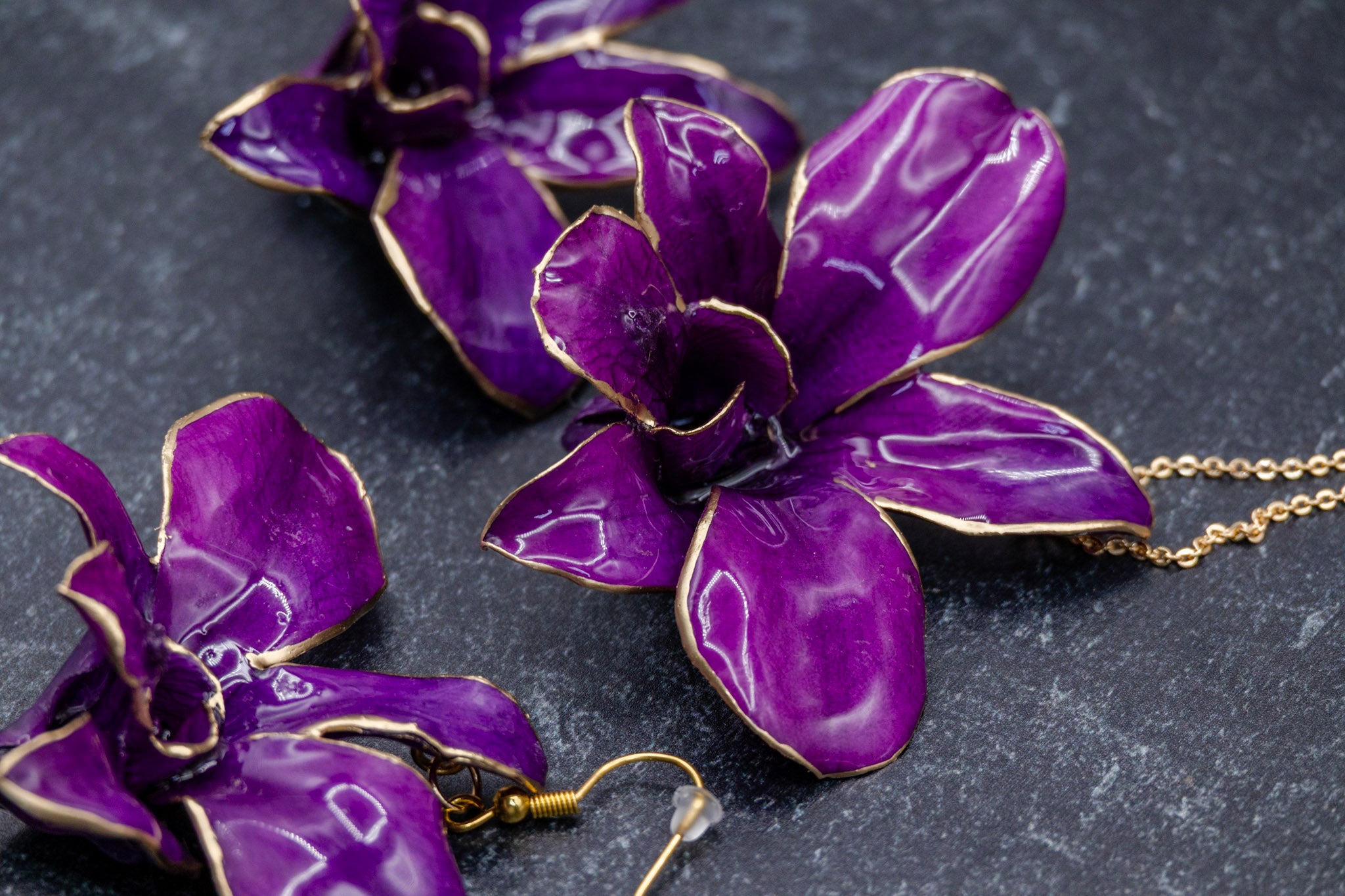 Dendrobium Orchid Jewelry - Gift Ready