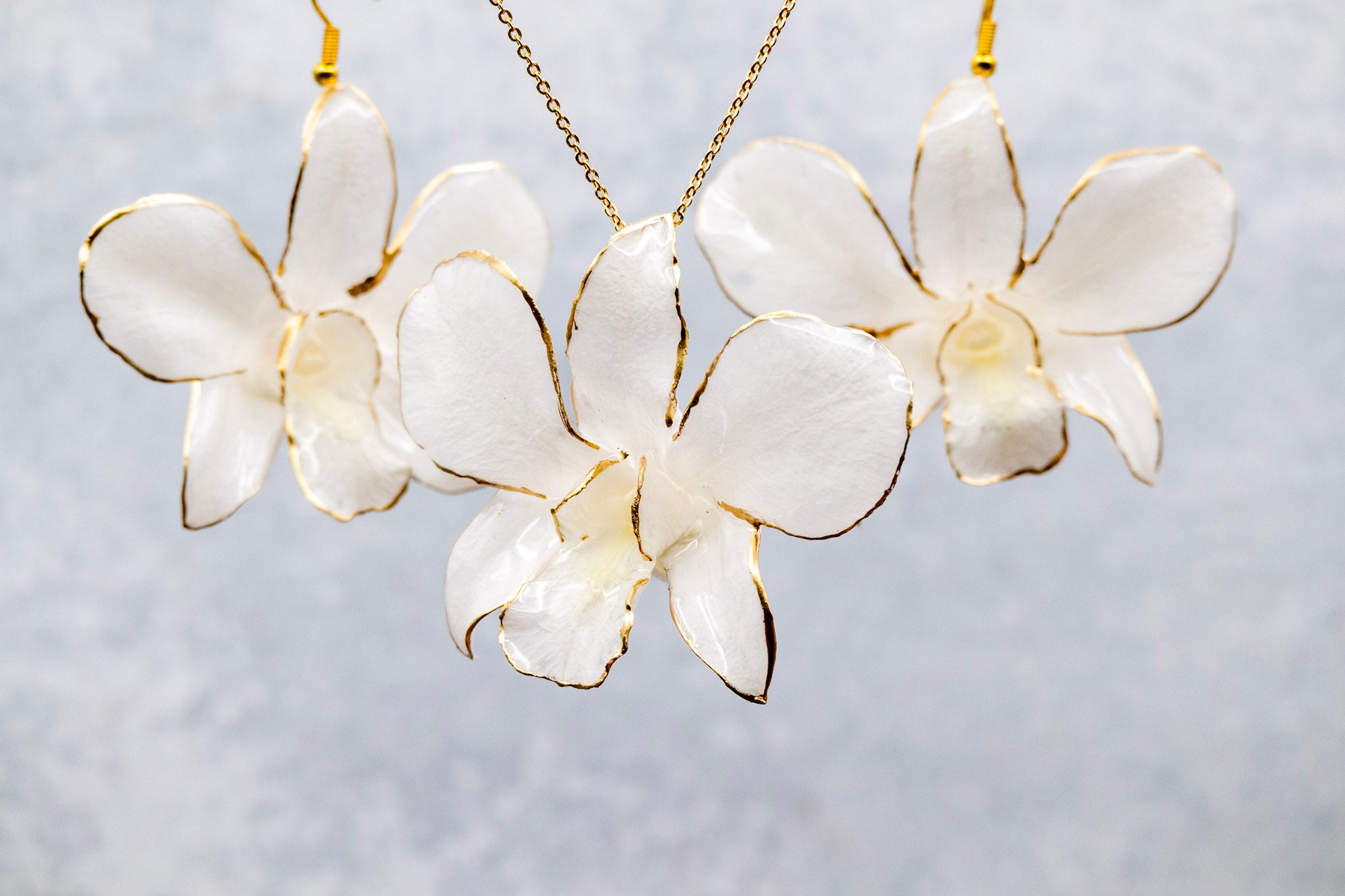 Dendrobium Orchid Jewelry - Gift Ready