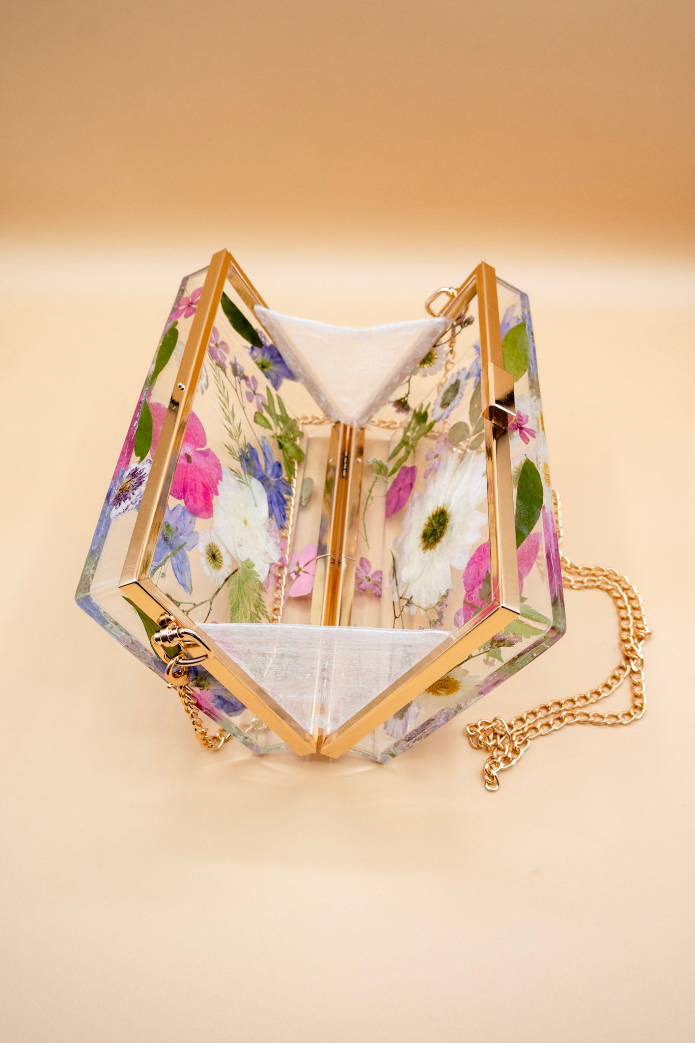 Resin Floral Purse Gift for Bride 