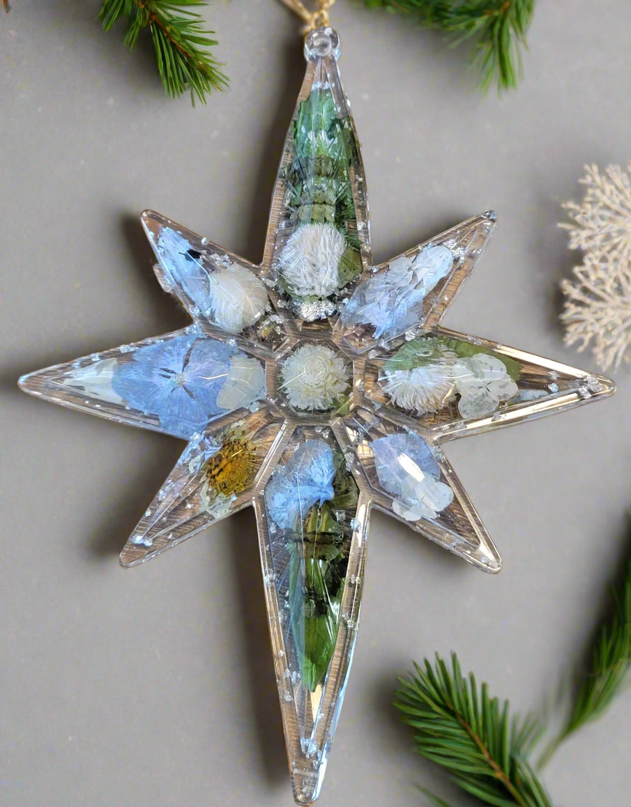 Wedding Flower Preservation Ornament Wedding Flower Ornament Wedding Bouquet Preservation Star Dried Flower Ornament Preserved Flower Gift