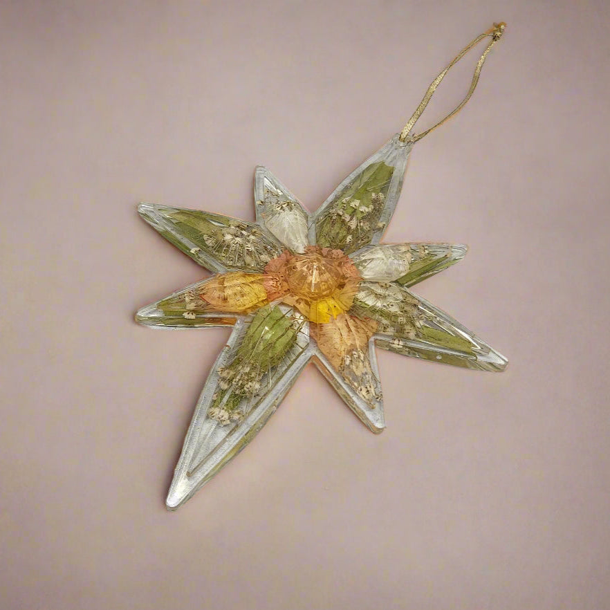 Wedding Flower Preservation Ornament Wedding Flower Ornament Wedding Bouquet Preservation Star Dried Flower Ornament Preserved Flower Gift