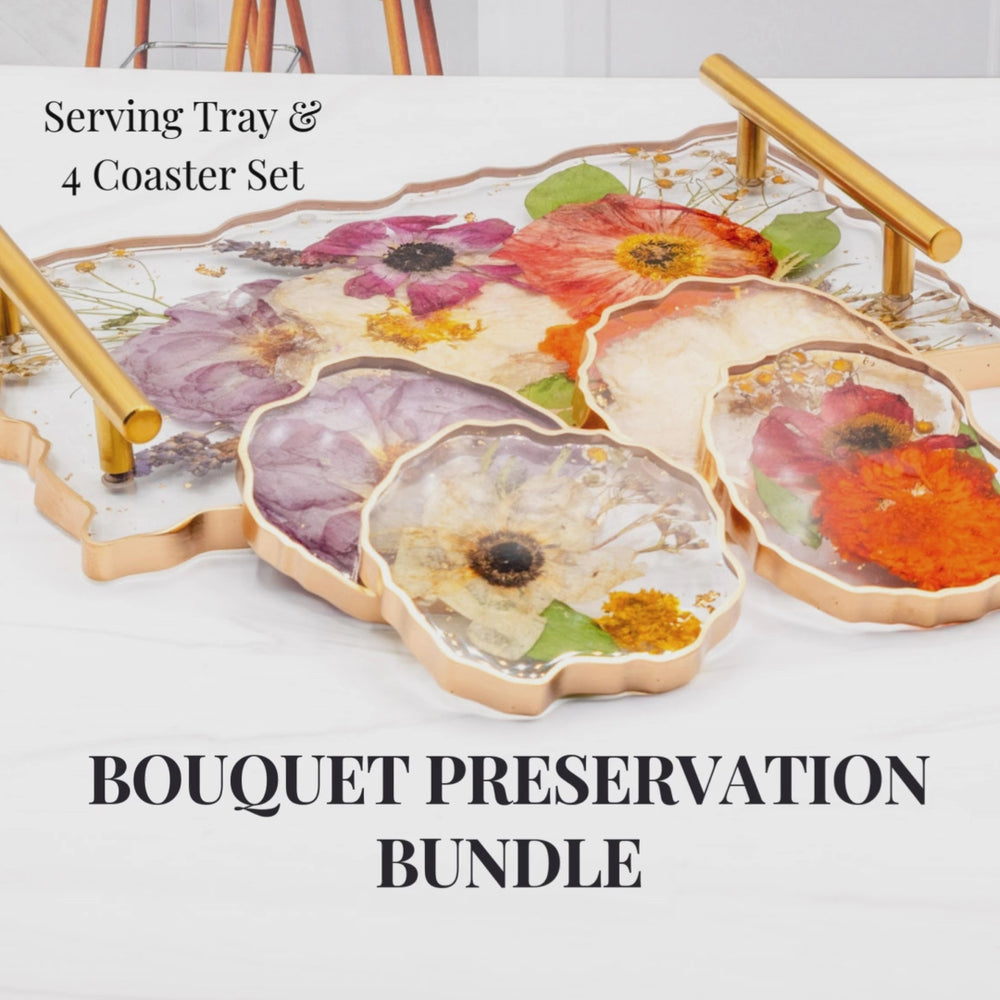 Geode Tray and Coaster Bundle