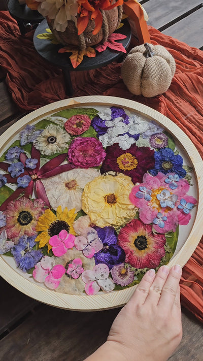 Wedding Bouquet Preservation Lazy Susan Pressed Flower Tray Wedding Flower Preservation Serving Tray Preserved Flower Rotating Lazy Susan